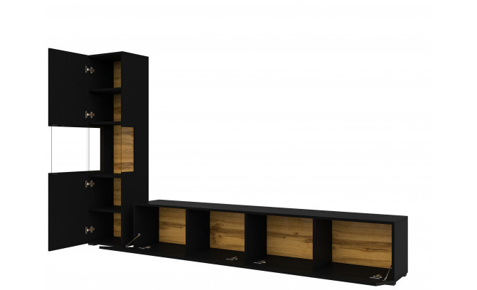 Секция AVA 24WNLM09 Czarny/Dąb Wotan